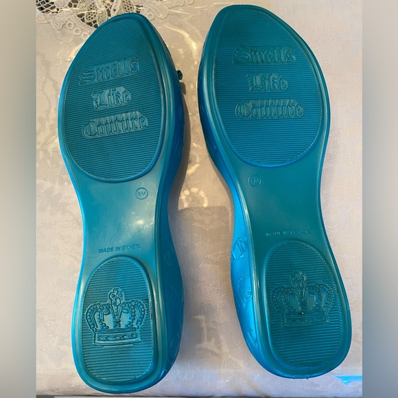 Juicy Couture Teal/Turquoise flat size 6 - Picture 2 of 2